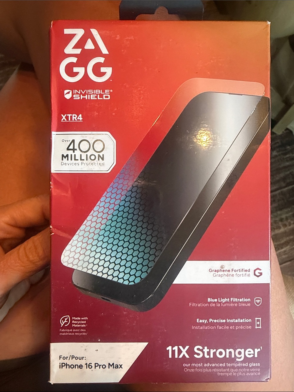ZAGG invisible shield screen protector for iPhone 16 PRO MAX 

NEW 
PAID $59.99